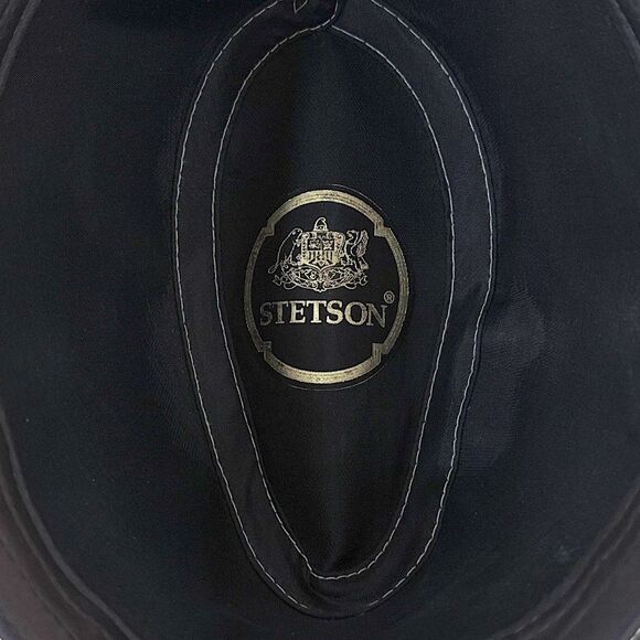 Stetson Natural Tan Fedora Hat Made In USA Vintage Men's Size 7 1/8 - Picture 7 of 8